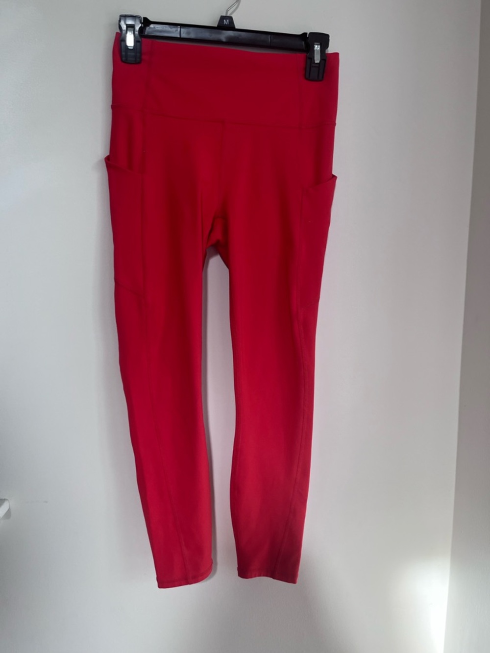 Fabletics Red High-Waist Pocket Leggings